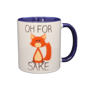 Oh For Fox Sake Mug - Blue