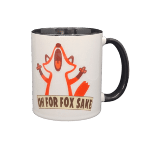 Oh For Fox Sake Mug - Black