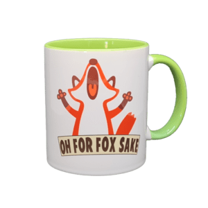Oh For Fox Sake Mug - Green