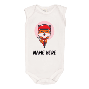 Baby Body Vest - On a Bike Fox
