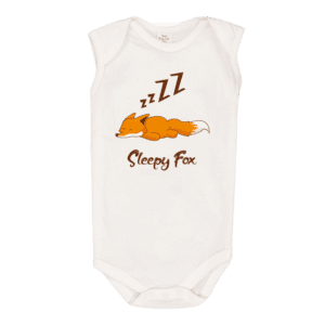 Baby Body Vest - Sleepy Fox ZZZZ